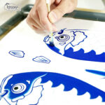 晴々鯉のぼり25cmの手描き風景