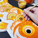 ひとつひとつ丁寧に描き上げた手描きの鯉のぼり